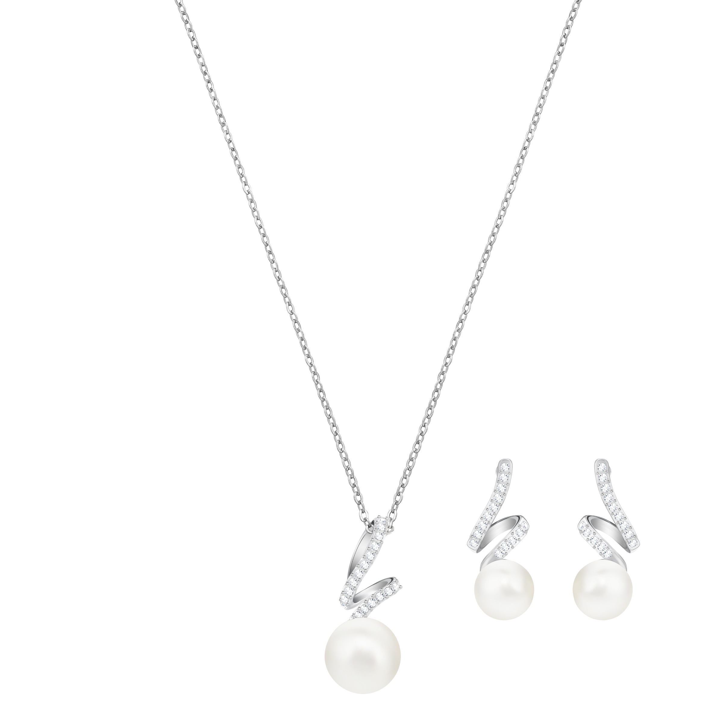 Swarovski KolyeKüpe Set 5410975 Yetkili Satıcı Günkut saat