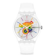 Swatch Blue Watch GL125 Swatch Morning Sky Quartz Blue Dial Unisex