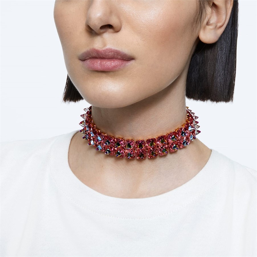 5600620 Swarovski Kolye Chroma Choker:Ortyx Choker Choker Gold
