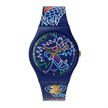 SO29Z137-5300 Swatch Dragon In Wind Pay! Unisex Kol Saati SO29Z137