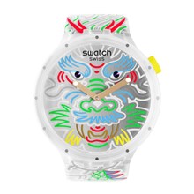 SO29Z137-5300 Swatch Dragon In Wind Pay! Unisex Kol Saati SO29Z137